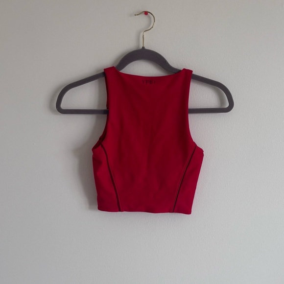 Abercrombie YPB Corset Slim V-Neck Tank Size XS Red - Picture 5 of 5